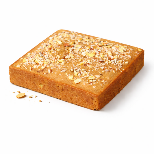 Whole Wheat Jaggery Almond Cake | No Maida, No Sugar, No Preservatives